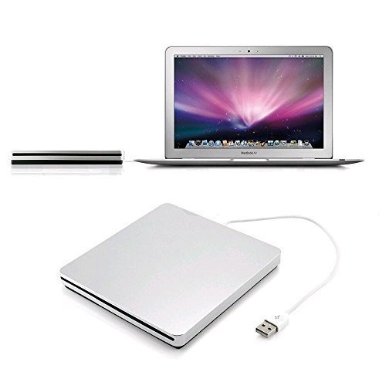 ZhiZhu External Slot-in USB CD-RW DVD-R Player CD Writer But Not DVD Writer for Apple MacBook Pro Air iMAC Windows 10 81 and other Laptop Tablet