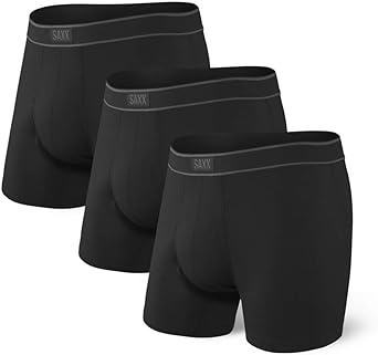 SAXX Men's Underwear - DAYTRIPPER Boxer Briefs with Built-In Pouch Support – Pack of 3, Underwear for Men