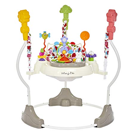 Dream On Me Zany Activity Center Bouncer in Elephant Print