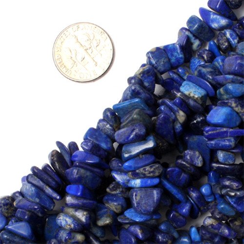 GEM-inside 7-8MM Lapis Lazuli Chips Beads Gemstone Gem Loose Beads Findings Accessories Strand 34 Inches