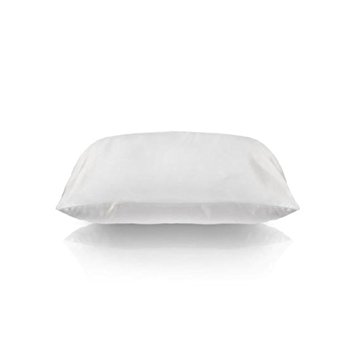 Slip Pillowcase White Queen, White, 0.5 Pound