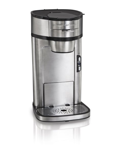 Hamilton Beach 49981A Single Serve Scoop Coffee Maker, Silver