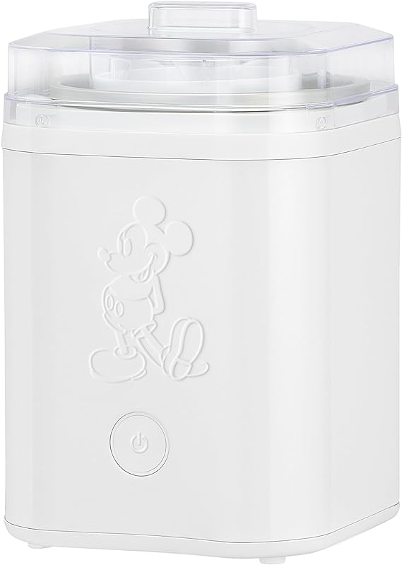 Disney Mickey Mouse 2 Quart Electric Ice Cream Maker, White, DCM-800WH