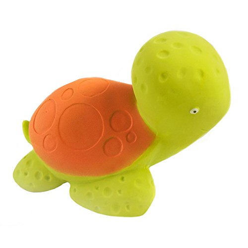 CaaOcho Ocean - Mele the Sea Turtle Natural Rubber Bath Toy - Hermetically Sealed, BPA, PVC, phthalates Free
