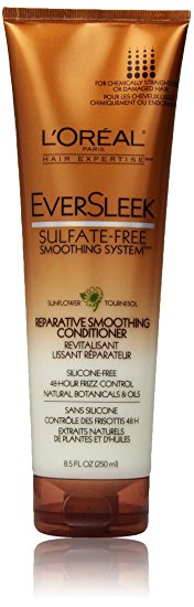 L'Oreal Paris EverSleek Sulfate-Free Smoothing System Reparative Smoothing Conditioner, 8.5 Fluid Ounce