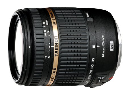 Tamron AF 18-270mm f/3.5-6.3 VC PZD All-In-One Zoom Lens with Built in Motor for Nikon DSLR Cameras (Model B008N)