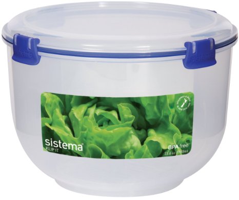 Sistema Klip It Collection Lettuce Crisper Food Storage Container, 118 Ounce/ 14.75 Ounce