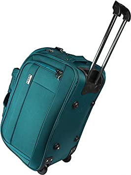 THAMES Expandable Polyester 60 cm Vision Duffel Strolley Bag | Travel Duffel Bag | Cabin Bag | Check-in Bag (Teal)