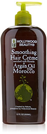 HOLLYWOOD BEAUTY Smoothing Hair Creme Enriched with Argan Oil 12 oz