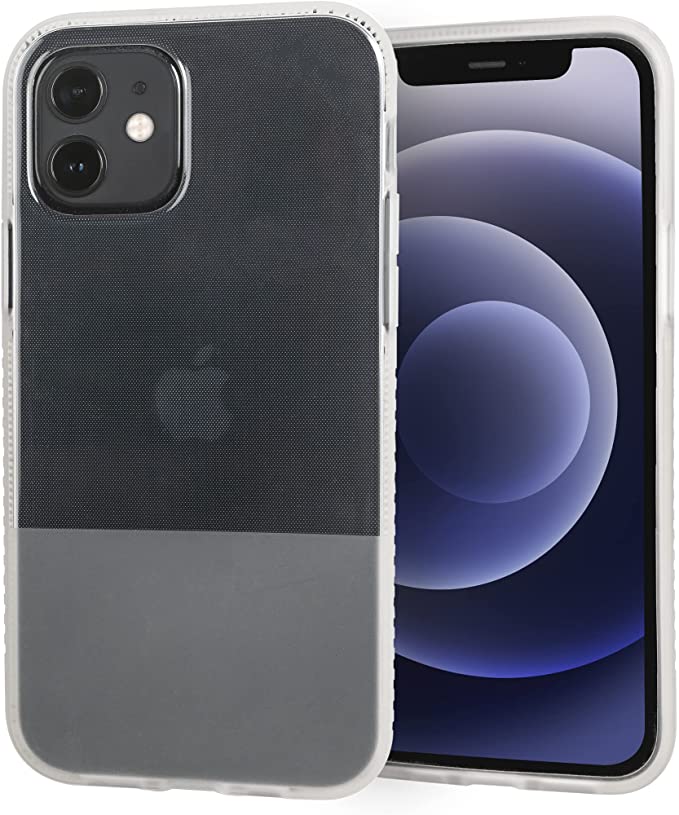 BodyGuardz Stack Case 10 Foot Impact Protection Compatible with The iPhone 12 / iPhone 12 Pro (Two Tone Clear)