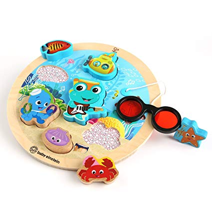 Baby Einstein Submarine Adventure Wooden Puzzle Toddler Toy, Ages 18 months and up