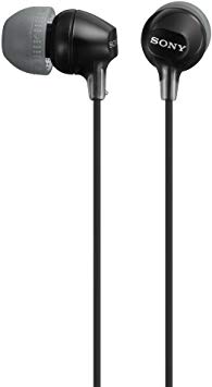 Sony MDREX15LP in-Ear Earbud Headphones, Black