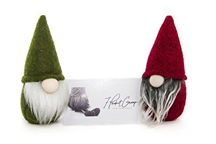 7ProductGroup Handmade Christmas Gnome Ornaments For Men, Women & Kids | Well Crafted Mini Figurines Set For Home Décor, New Year’s Eve Parties, Personalized Gifts, Table Centerpieces, Garden & More