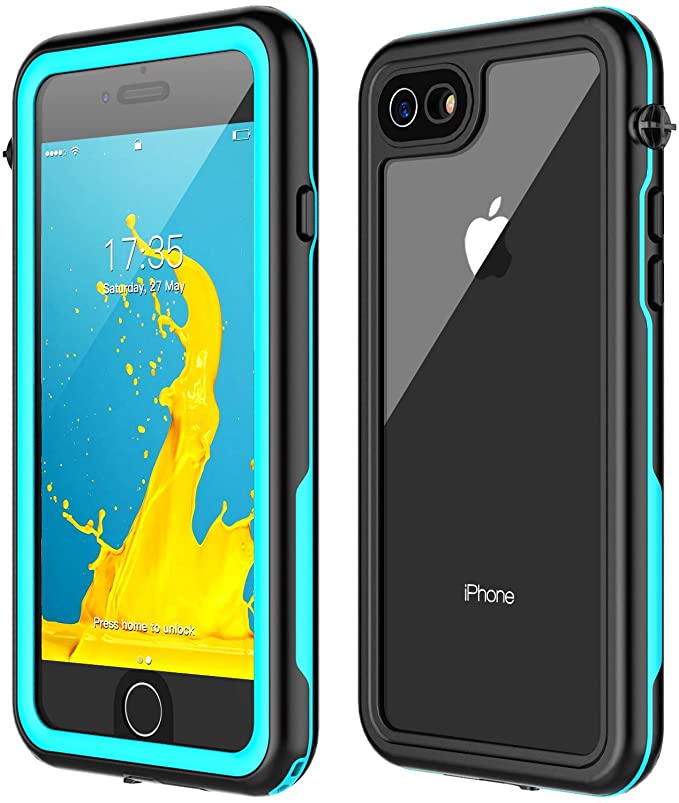 Nineay iPhone SE 2020 Waterproof case,iPhone SE 2020 Case iPhone 7/8 Waterproof Case, Protective Cover with Built-in Screen Protector, IP68 Dustproof Shockproof Case for iPhone 7/8/SE 2020