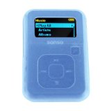 SanDisk Sansa Clip Plus Silicone Gel Skin Case Cover BLUE Electronics