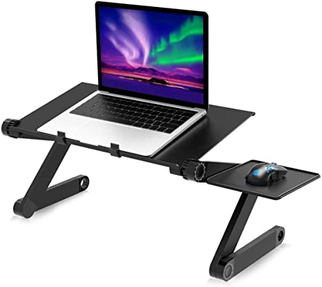 Skylin Laptop Stand,Folding Table Laptop Desk Adjustable Bed Tray with Removable Mouse Board,Portable Table Sofa Desk Reading Bracket
