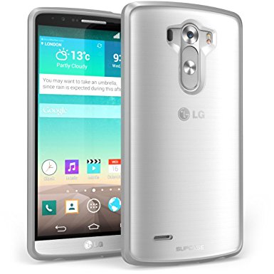 LG G3 Case, SUPCASE Unicorn Beetle Series Premium Hybrid Protective Bumper Case for LG G3, Frost Clear/Gray