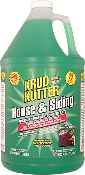 Krud Kutter HS01 Green Pressure Washer Concentrate House and Siding Cleaner with Mild Odor, 1 Gallon