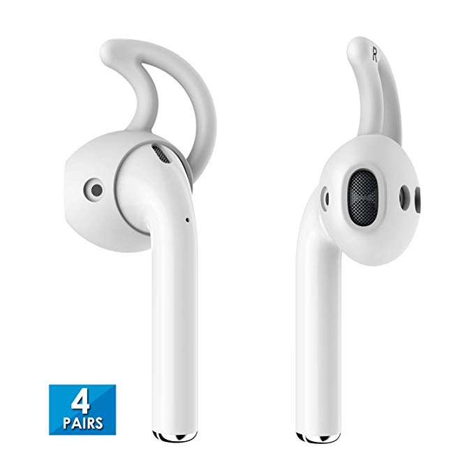 TEEMADE Earhooks Compatible with AirPods 1 AirPods 2 and EarPods Airhooks 2.0 Silicone airpods Hooks