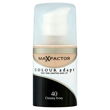 Max Factor Color Adapt Skin Tone Adapting Makeup for Women, # 40 Creamy Ivory, 1.14 Ounce