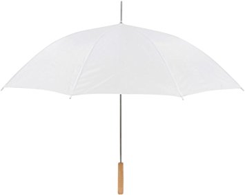 Anderson Wedding Umbrella (Pack of 3), White, 48-Inch