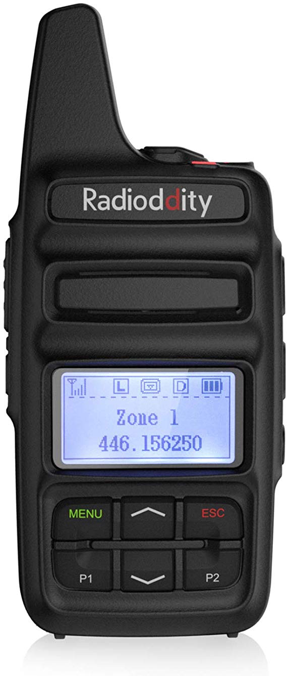 Radioddity GD-73A 2W Dual Time Slot DMR/Analog Two Way Radio, 2600mAh UHF Ham Amateur Radio, USB Charging & Programming, Compact Long Range Walkie Talkie, 2019 New