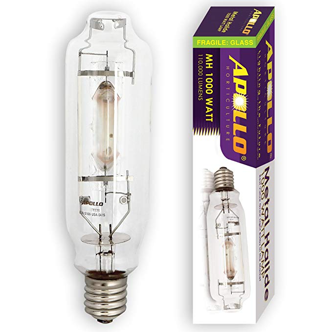 Apollo Horticulture GLBMH1000 1000 – Watt Metal Halide MH Grow Light Bulb Lamp