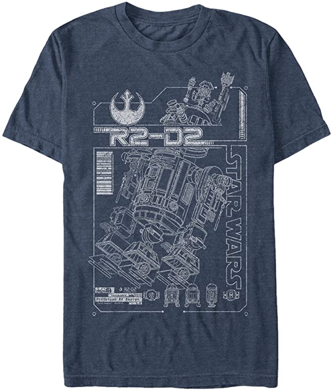 Star Wars Men's R2 Schematic Graphic T-Shirt