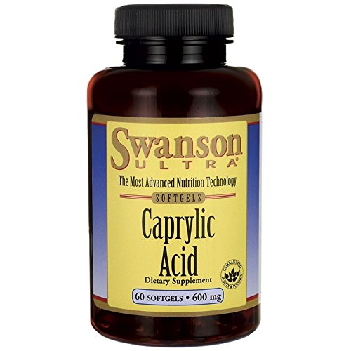 Swanson Caprylic Acid 600 mg 60 Sgels