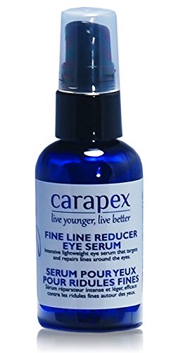 Eye Serum Anti Aging – Carapex Fine Line Reducer Eye Serum, for Dark Circles and Puffiness, for Wrinkles, Crows Feet, Bags, Puffy Eyes, with Aloe Vera, Cucumber Juice and Peptides, Lifting, Firming, Unscented, Cruelty Free