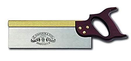 Lynx 10-Inch Tenon Saw with Stained Beech Handle and Filed for Rip Cutting (13 TPI) – Made in Sheffield, England