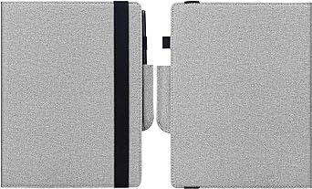 KuRoKo Book Folio Case Cover with Hand Strap and Pen Holder for Remarkable 2 10.3 Inch Digital Paper 2020 Released-Grey