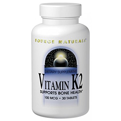 SOURCE NATURALS Vitamin K2 100mcg w/400 IU D-3 30 TAB