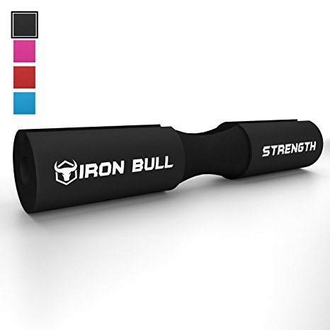 Iron Bull Strength Advanced Squat Pad - Barbell Pad for Squats, Lunges & Hip Thrusts - Neck & Shoulder Protective Pad Support