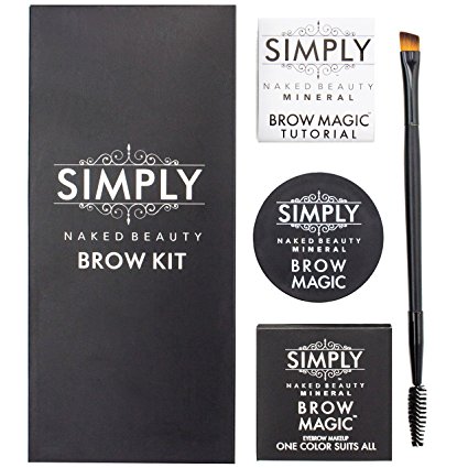 Eyebrow Color & Shaping Kit - Perfect Brows designed just for your face shape. Last all day Mineral Eyebrow Color, eyebrow tutorial and Free Professional Eyebrow Shaping E-BOOK