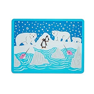 Munchkin® WildLove Reversible Silicone Placemat for Kids, 1pk, Polar Bear