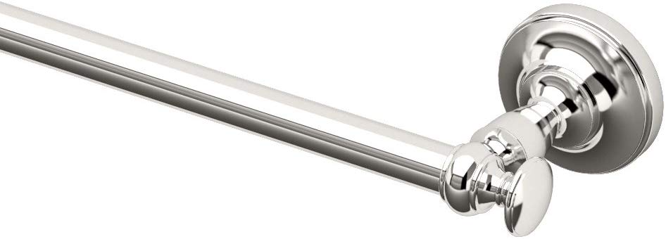 Gatco 4120 Tavern Zinc Towel Bar, 3.25-in L x 24-in W x 2.25-in H, Polished Nickel