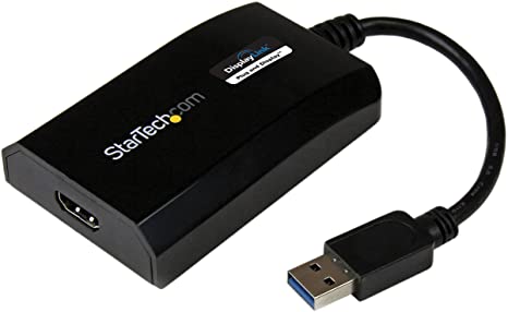 StarTech.com USB 3.0 to HDMI External Video Card Adapter - DisplayLink Certified - 1920x1200 - MultiMonitor Graphics Adapter - Supports Mac & Windows (USB32HDPRO)