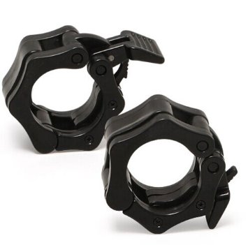 Barbell Clamp,Dreampark 1" ABS Barbells Locking Collars Clamps with Quick Release.(1 Pair, Black)