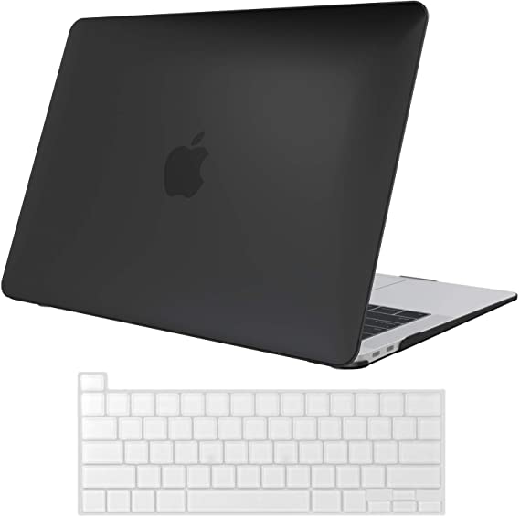 ProCase MacBook Pro 13 Case 2020 Release A2289 A2251, Hard Case Shell Cover and Keyboard Skin Cover for New MacBook Pro 13 Inch Model A2289 A2251 - Black