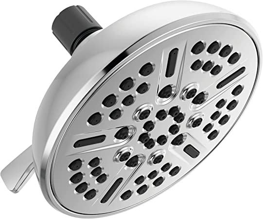 Delta Faucet 8-Spray Chrome Shower Head, Delta Shower Head Chrome, Showerheads, 2.5 GPM Flow Rate, Chrome 75898