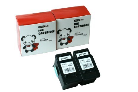 YoYoInk Remanufactured Ink Cartridge Replacement for Canon PG 240XXL (2 Black) with Ink Level Indicator