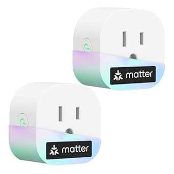 meross Matter Smart Plug Mini, Easy Setup, 100% Privacy Smart Outlet, Compact Size, Support Apple Home, Alexa, Google Home with Schedule and Timer, App and Voice Control, 2.4G Wi-Fi Only (2 Pack)