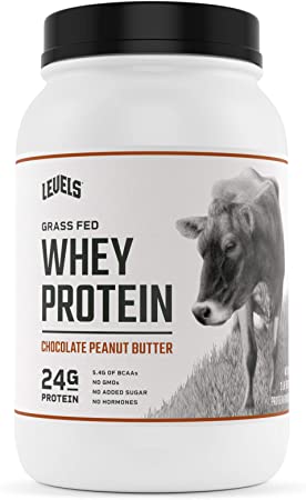 Levels Grass Fed 100% Whey Protein, No GMOs, Chocolate Peanut Butter, 2LB