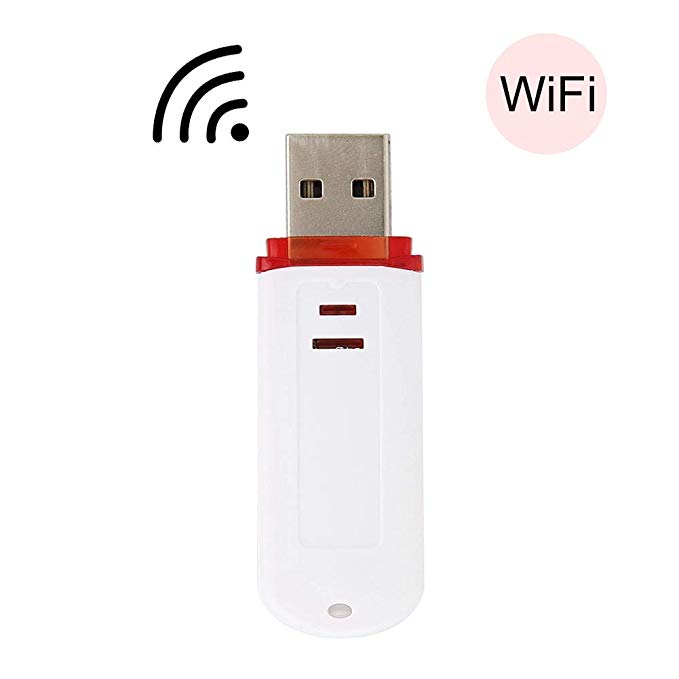 Zopsc Mini USB Rubber Ducky WiFi HID Injector WHID with ABS Plastic Material and Allow Keystrokes Sent Via WiFi(White)