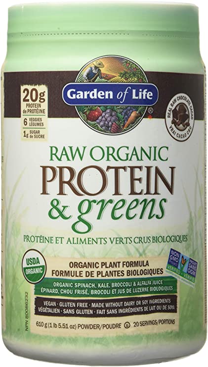 Garden of Life Raw Organic Protein & Greens - Chocolate 610.0 Gram Chocolate