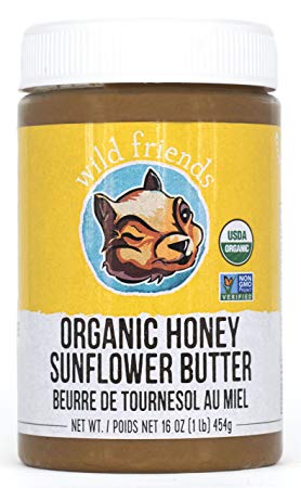 Wild Friends Foods Sunflower Butter, Honey, 16 oz Jar