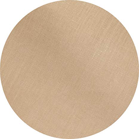 Huddleson Camel Gold Pure Linen Round Tablecloth 90" Round