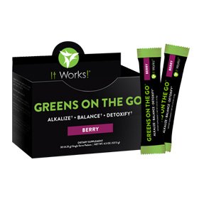 It Works! Greens on the Go, 10 Count, Berry