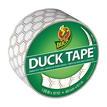Duck Brand 241793 Printed Duct Tape, Honeycomb